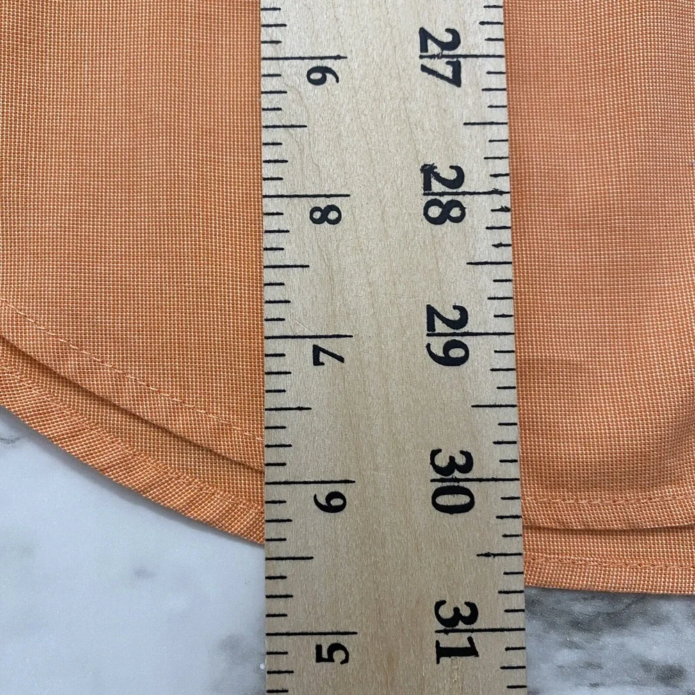 Banana Republic Soft Wash Slim Fit Mens Shirt Size M Orange Long Sleeve Pocket